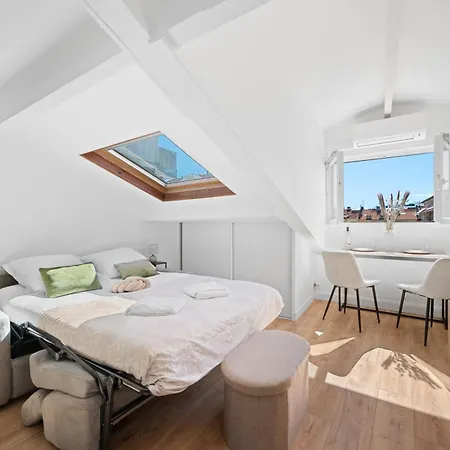 Charme & Soleil Au Dernier Etage Liberation Lägenhet Nice